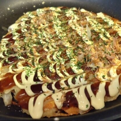 娘に「先週もお好み焼きだったよね」と言われましたが、食べ歩きでお財布が空っぽになってしまったので(^o^;)美味しいので結果的には喜ばれました〜w